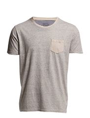 Jack & Jones CARRA TEE THIN STRIPES ORG S/S 4 2012 - CLOUD DANCER