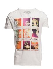 Jack & Jones GAMES TEE SS EXP 12 ORG - CLOUD DANCER