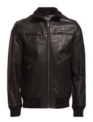 Jack & Jones NEW MAKER LEATHER JKT CORE EX 2012