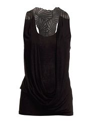 Karen Millen Karen Millen Tn107 Draped Vest With Cutwork