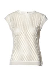 Karen Millen Karen Millen Tn054 Woven Broderie Tshirt