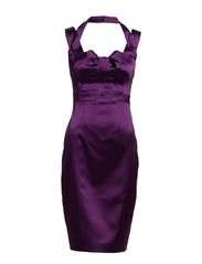 Karen Millen Dn194 Beautiful Satin Dresses - Purple