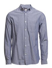 Knowledge Cotton Apparel Oxford Shirt With Peter Pan Collar