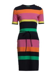 DAMBISA ELBW SLV CREWNECK DRES