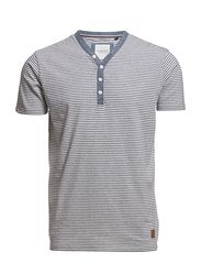 Lindbergh V-neck stripe tee S/S