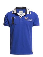 Lindbergh Polo pique w shirt collar S/S