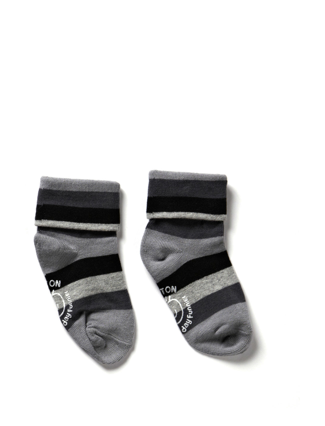 Melton Turn-up sock w/stripes