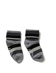 Melton Turn-up sock w/stripes