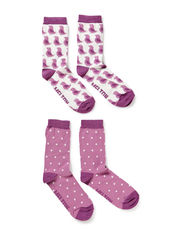 Melton 2-pack Sock, Birdie
