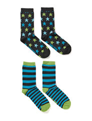 Melton 2-pack Socks, Stars&Stripes
