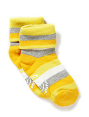 Turn-up sock w/stripes