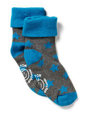 Turn-up sock w/stars