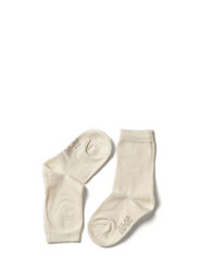 Melton Sock , plain colour - White