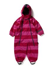 Mikk-Line Nylon Babydragt, Stripe - Rose pink
