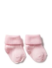 MP Socks ANKLESOCK BABY W/TURN DOWN - LIGHT PINK