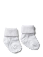 MP Socks ANKLESOCK BABY W/TURN DOWN - WHITE