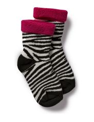 MP Socks Anklesock Zebra - Rasberry rose