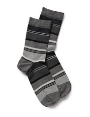 MP Socks Anklesock Wild Stripe - Light Grey