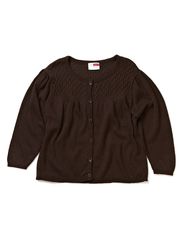 name it RIAJA MINI LS KNIT CARD 511 - MOCCA