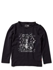 name it SALMA KIDS LS SLIM TOP 511 - STONE GREY