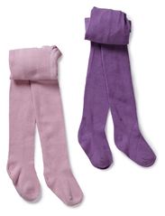name it 2-PACK NB SOLID PANTYHOSE GIRL 112