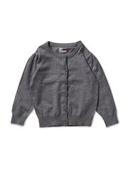 name it VAMINA MINI KNIT CARDIGAN 112 - GREY MELANGE
