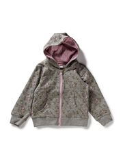 name it VANILLA MINI SWEAT CARD W HOOD FEB 212 - GREY MELANGE