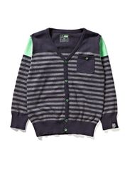 name it FABO KIDS LS KNIT CARD 212 - STONE GREY