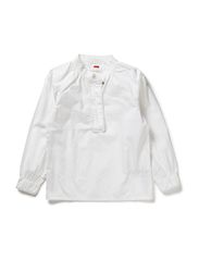name it TERINA KIDS LS SHIRT BRIGHTWHIT EMB 113