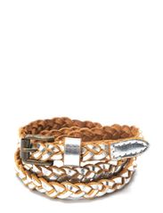 Noa Noa Leather Belt - Silver
