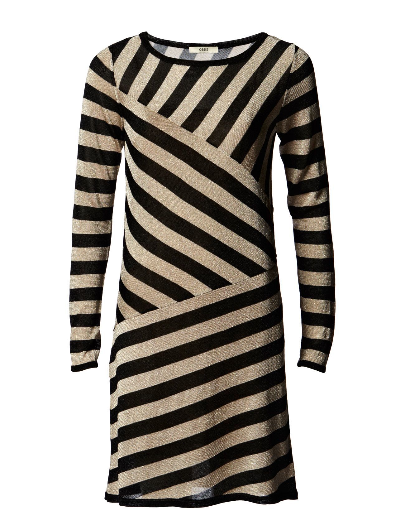 Oasis Sparkle Cutabout Stripe Dress