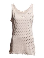 Oasis Oasis Foil Spot Scallop Hem Vest