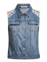 Oasis Oasis Lace Overlay Gilet