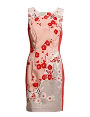 Oasis Oasis Patched Oriental Print Dress