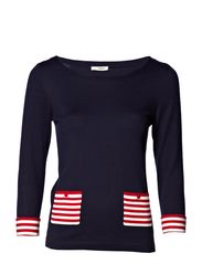 Oasis Oasis Stripe Patch Pocket Top