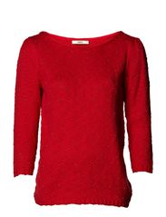 Oasis Oasis Pearl And Slub Top - Pale Red