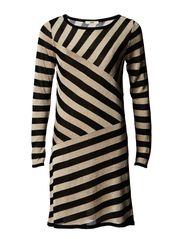 Oasis Oasis Sparkle Cutabout Stripe Dress