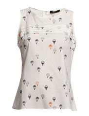 Oasis Oasis Balloon Print Cotton  Shell Top