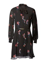 Oasis Oasis Printed Pussy Bow Blouse Dress