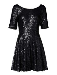 Oasis Oasis Allover Sequin Skater Dress