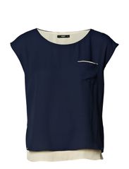 Oasis Oasis Double Layer Tee - Navy