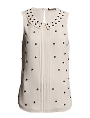 Oasis Oasis Embellished Collar Spot Shell