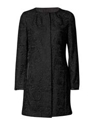 Oasis Oasis Collarless Lace Coat