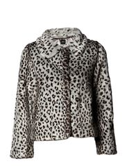 Oasis Oasis Leopard Faux Fur Jacket