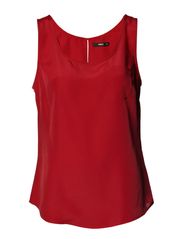 Oasis Oasis Woven Pocket Vest - Rich Red