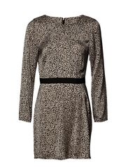 Oasis Oasis Animal Long Sleeve Dress