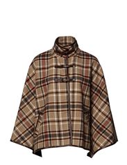 Oasis Oasis Pu Trim Check Cape