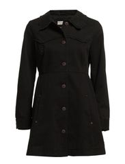 pinnacle short coat - LITE ALMOST BLACK