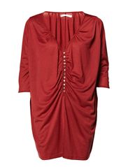 ONLY STAR 3/4  LONG TOP - ROSEWOOD