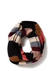 ONLY SILVY STRIPE KNIT TUBE SCARF